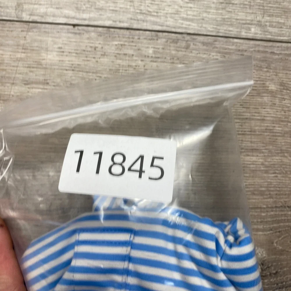 Vineyard Vines Shirt Performance Polo Mens XL‎ Blue White Stripe Polyester Blend